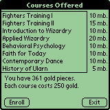 [Course list]